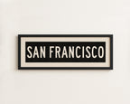 Framed San Francisco California Bus Scroll