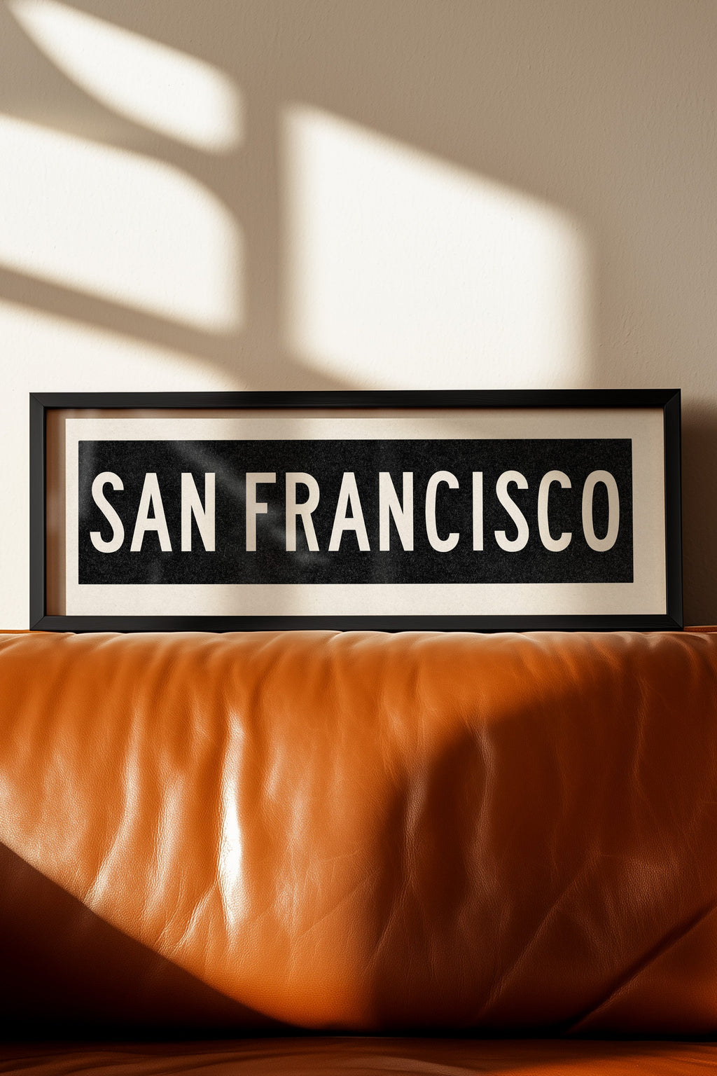 Framed San Francisco California Bus Scroll