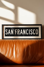 Framed San Francisco California Bus Scroll