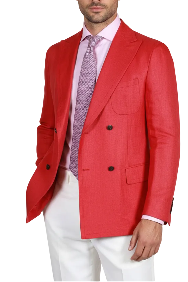 Brioni Linen Double Breasted Sport Jacket