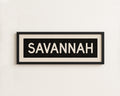 Framed Savannah Georgia Bus Scroll