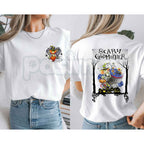 Scary Godmother Halloween Graphic T-Shirt – Retro Nostalgic Spooky Season Unisex Cotton Shirt