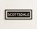 Framed Scottsdale Arizona Bus Scroll