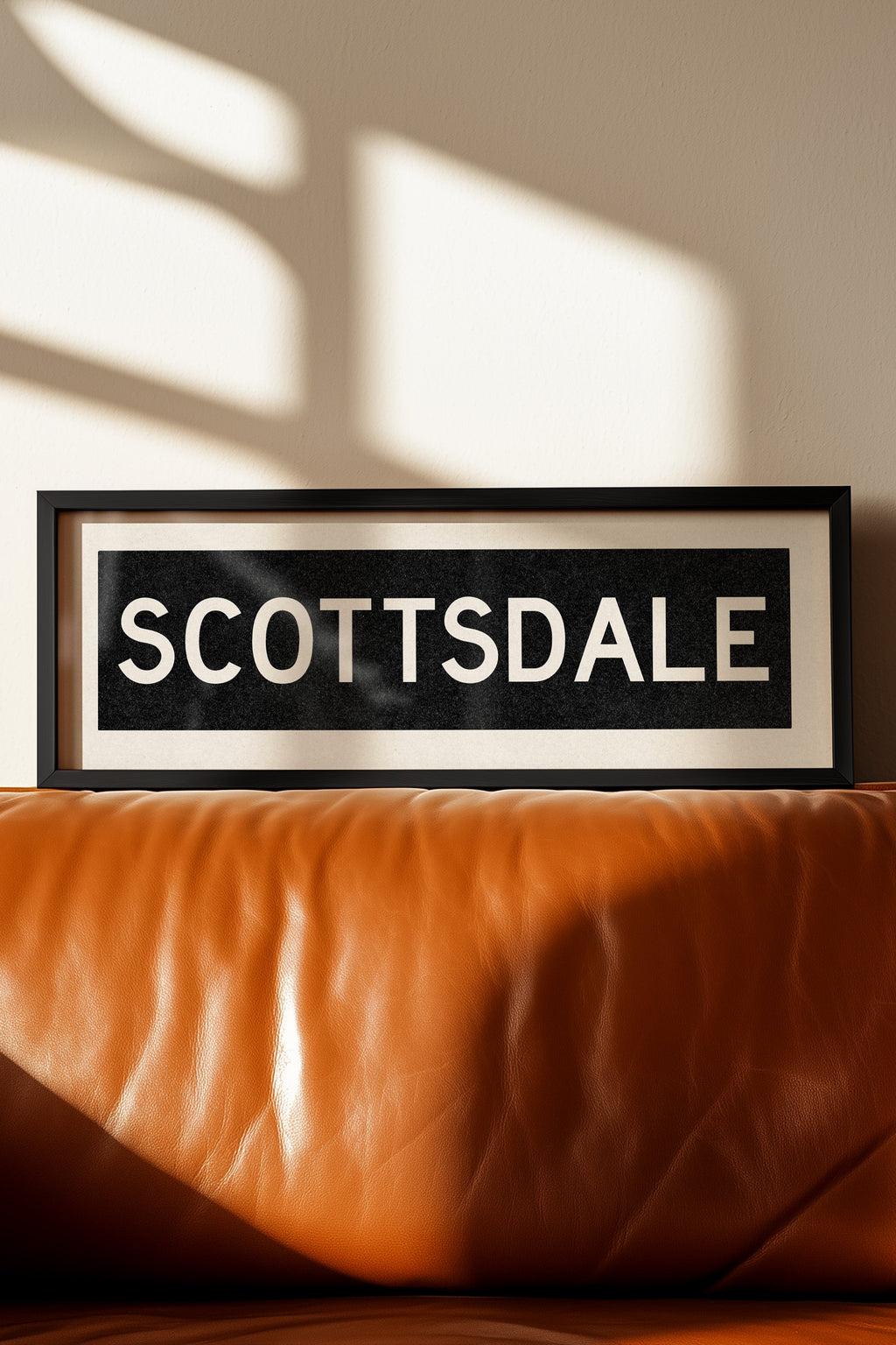 Framed Scottsdale Arizona Bus Scroll
