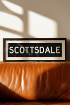 Framed Scottsdale Arizona Bus Scroll