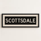 Framed Scottsdale Arizona Bus Scroll