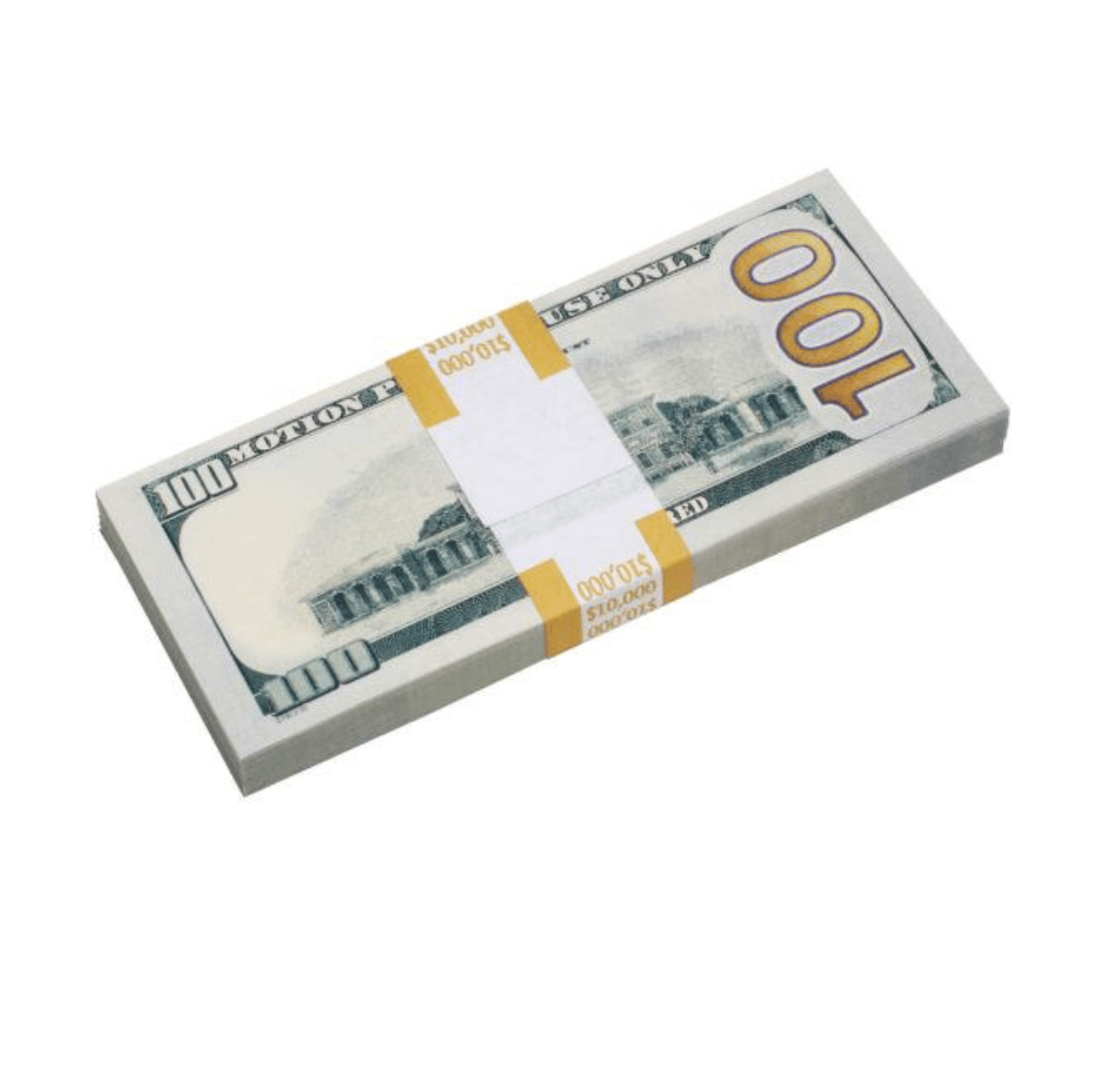 $1,000,000 New Money Prop Money With Duffle Bag- Blank Fillers