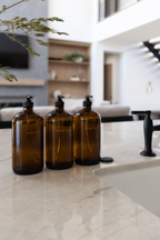 Glass Amber Liquid Pumps
