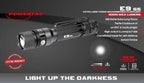 E9 GEN5 Long Throw- 3,000 Lumen  388 Meter  Tactical EDC Flashlight