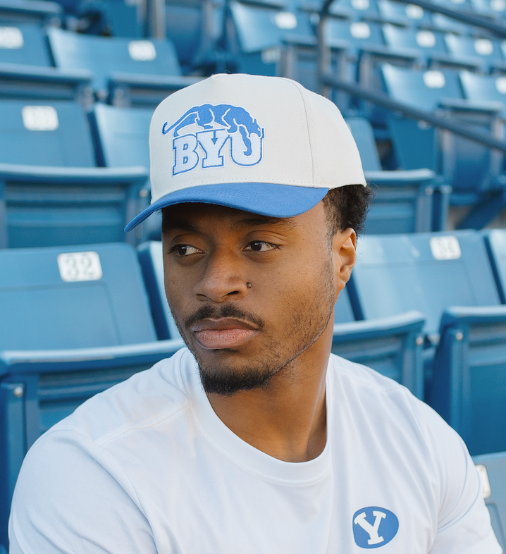 BYU Fade Hat Cream OG BYU Cougar