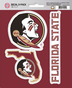 NCAA Official Team Sticker Mats - Set of 3 Stickers