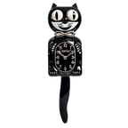 Retro Black Kitchen Edition Kit-Cat Klock