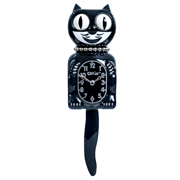 Retired Retro Black Lady Kitchen Edition Kit-Cat Klock