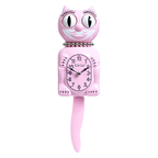 Retired Retro Pink Lady Kitchen Edition Kit-Cat Klock