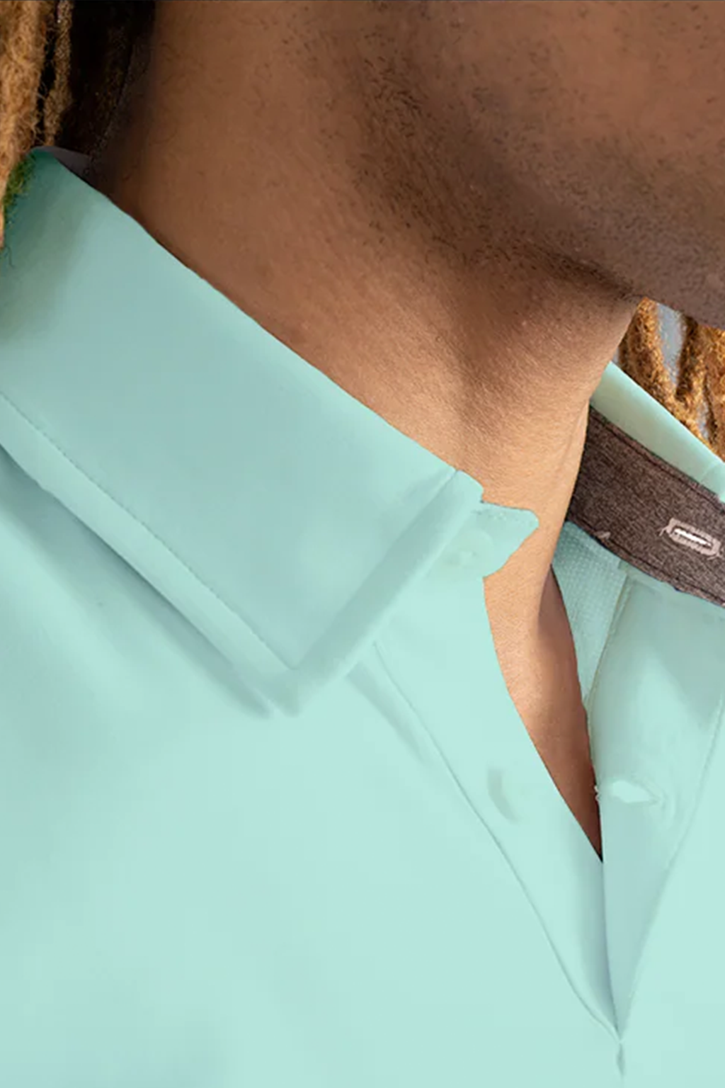 Short Sleeve Polo Solid // Turquoise