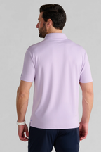 Short Sleeve Polo Solid // Lilac