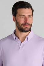 Short Sleeve Polo Solid // Lilac