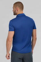 Short Sleeve Button Down Polo Solid // Twilight