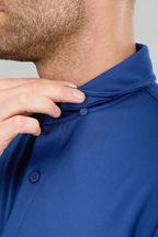 Short Sleeve Button Down Polo Solid // Twilight