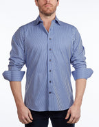 Signature Shirt //  - Contemporary Fit - contrast  trimming - final sale - Size Small