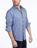 Signature Shirt //  - Contemporary Fit - contrast  trimming - final sale - Size Small