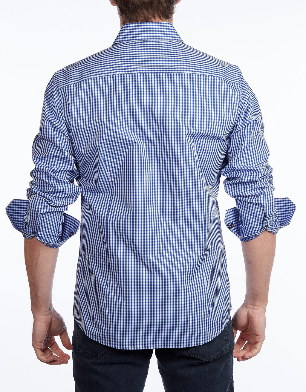 Signature Shirt //  - Contemporary Fit - contrast  trimming - final sale - Size Small