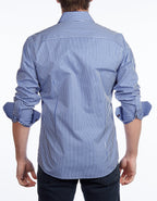 Signature Shirt //  - Contemporary Fit - contrast  trimming - final sale - Size Small