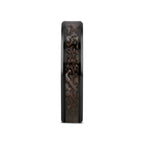 SILURIAN Dinosaur Bone Inlaid Black Ceramic Beveled Edged Ring - 4mm or 8mm