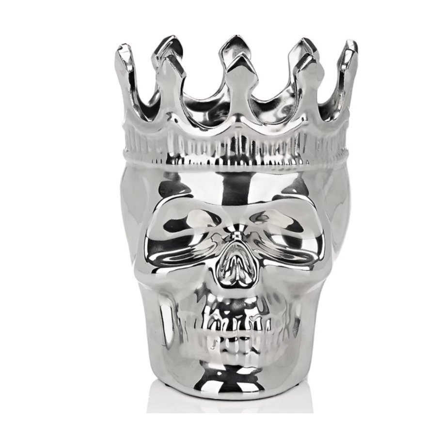 Silver Maximilien Skull in Thé Aroma