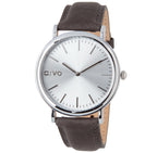 Arvo Silver Time Sawyer Watch - Gray Leather