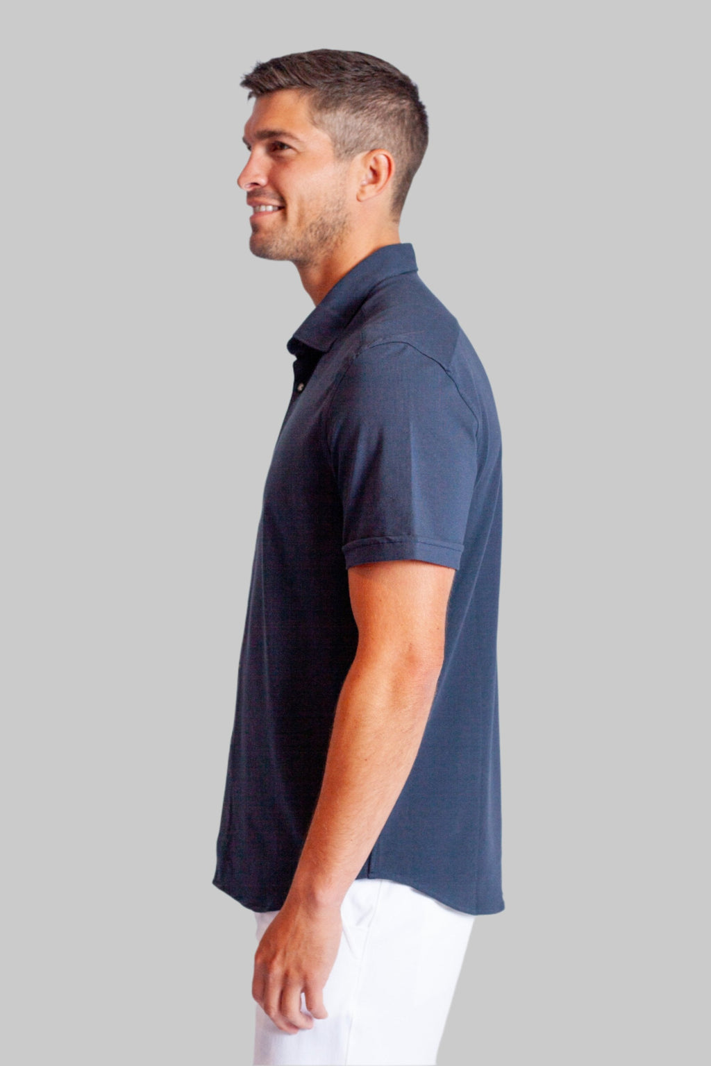 Cinqo 'Single Shot' Short Sleeve Shirt - Blue Night