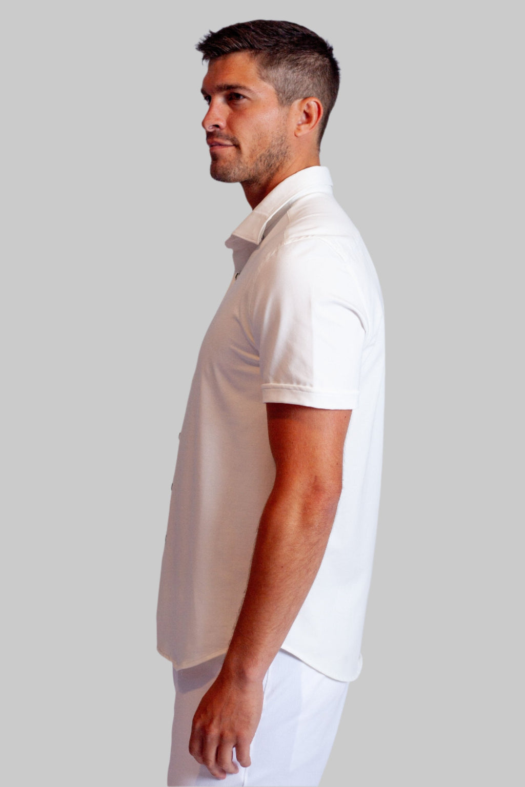 Buki Cinqo 'Single Shot' Short Sleeve Tech Shirt — White