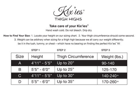 Bridal Vanessa Thigh-Highs. Petite to Plus Size