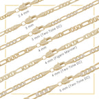 14K Gold Filled Anklet Diamond Cut Figaro Chain Anklet 10" Women Jewelry