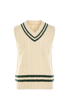 Fedeli Merino Wool V-Neck Varsity Sweater Vest