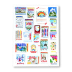 Ski Resort Collection Matchbook Art Print
