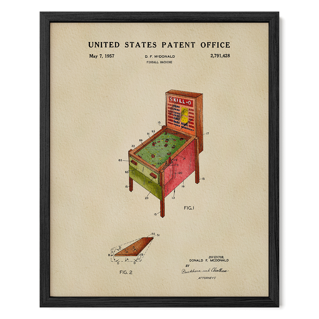 Skill Pinball Machine (1957)