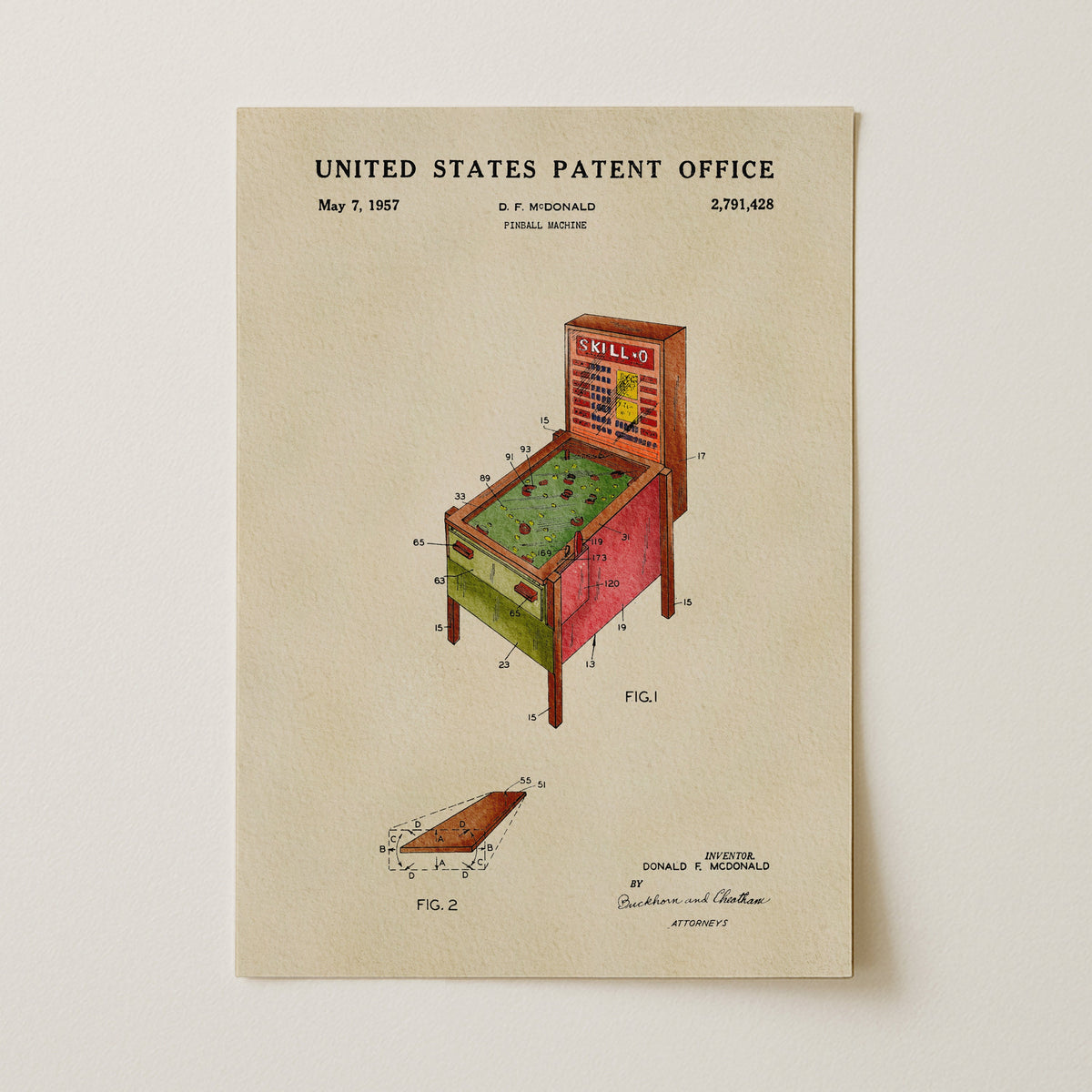 Skill Pinball Machine (1957)