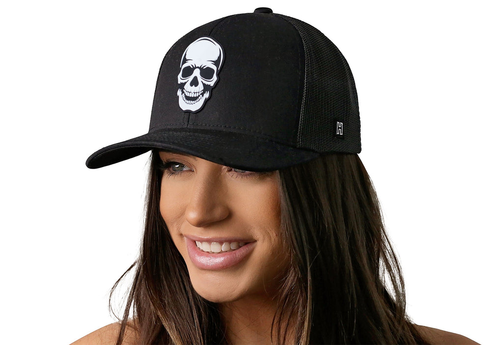Skull Trucker Hat  |  Snapback