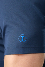 Slim Fit Pique Polo Solid // Navy