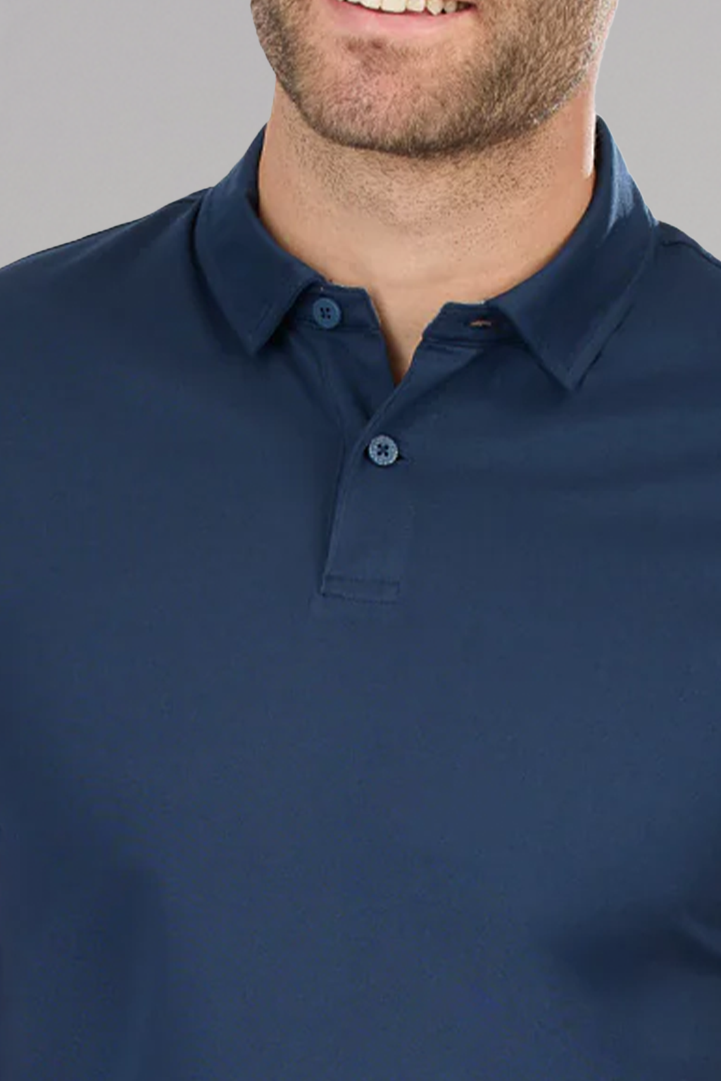 Slim Fit Pique Polo Solid // Navy