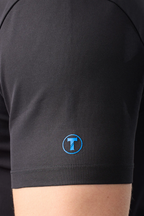 Slim Fit Pique Polo Solid // Black