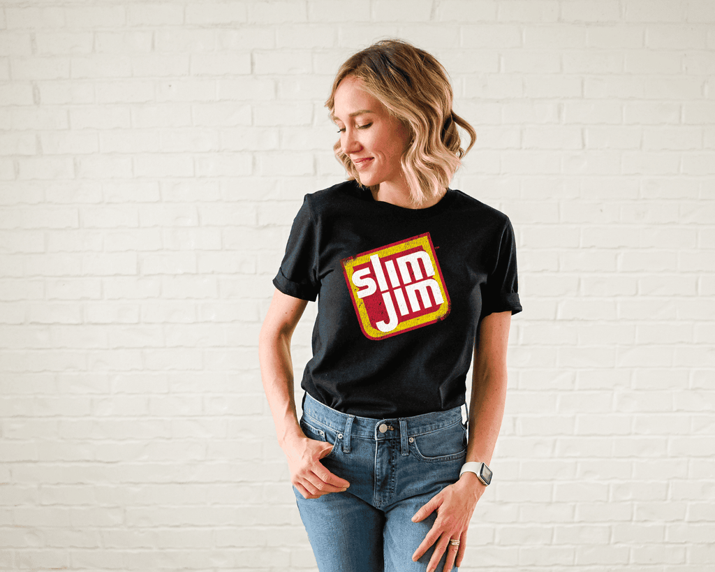 Official Slim Jim® T-Shirt – Retro Snack Logo Tee | Vintage Meat Stick Shirt