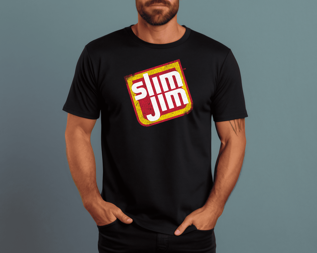 Official Slim Jim® T-Shirt – Retro Snack Logo Tee | Vintage Meat Stick Shirt