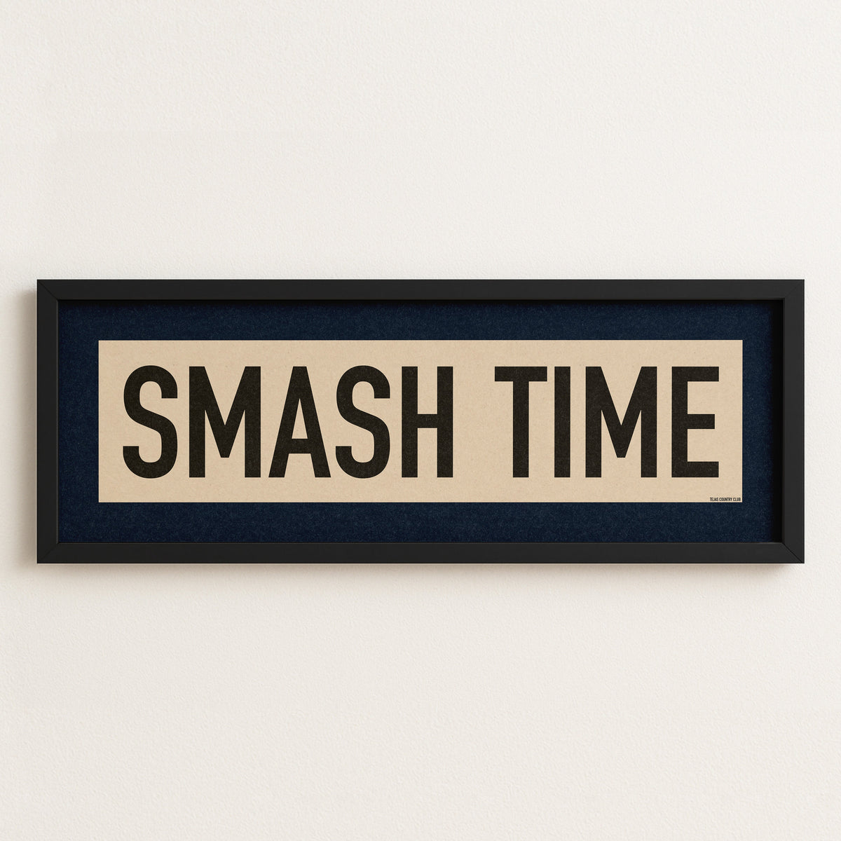 Framed Smash Time Pickleball Art Scroll Sign