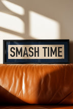 Framed Smash Time Pickleball Art Scroll Sign