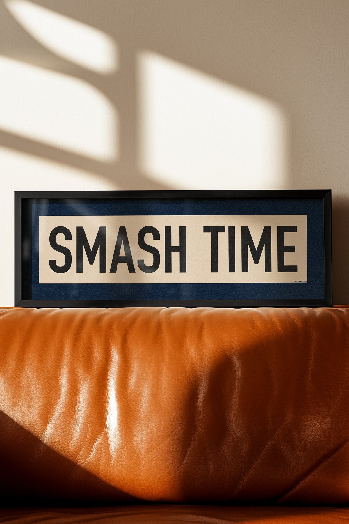 Framed Smash Time Pickleball Art Scroll Sign