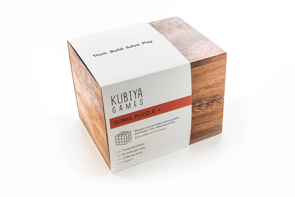 Soma Cube Puzzle Set - with challenge cards
