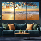 Soothing Sunset on Calm Beach