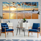 Soothing Sunset on Calm Beach